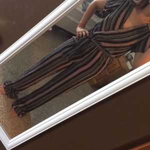 Striped jumpsuit (XS)